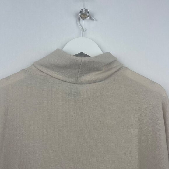 Clara Sun Woo Oatmeal Barrel Hem Relaxed Sweater Size Small - Picture 9 of 12